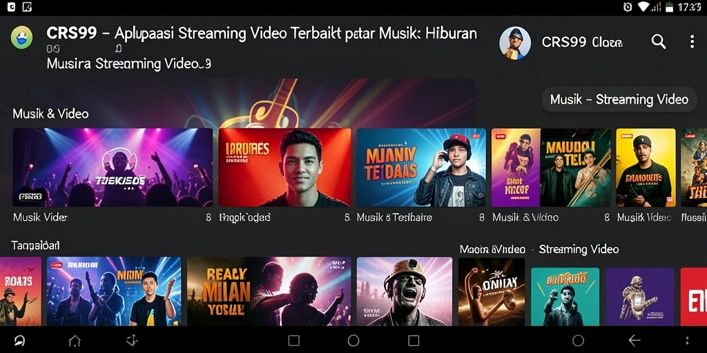 Antarmuka CRS99 yang sederhana dan menarik untuk Streaming Video.